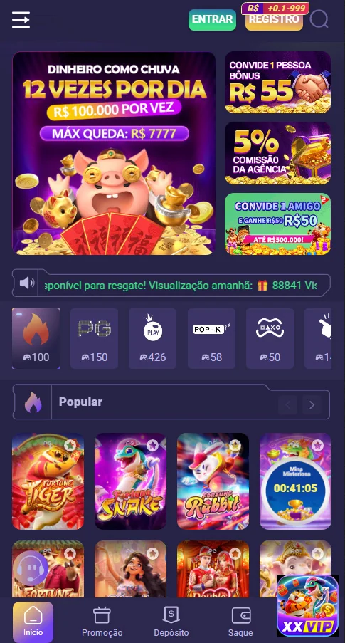 Promoções de cassino e bônus exclusivos no xxvip